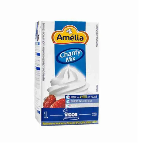 Chantilly Creme Amélia Chanty Mix Caixa 1l - AMELIA