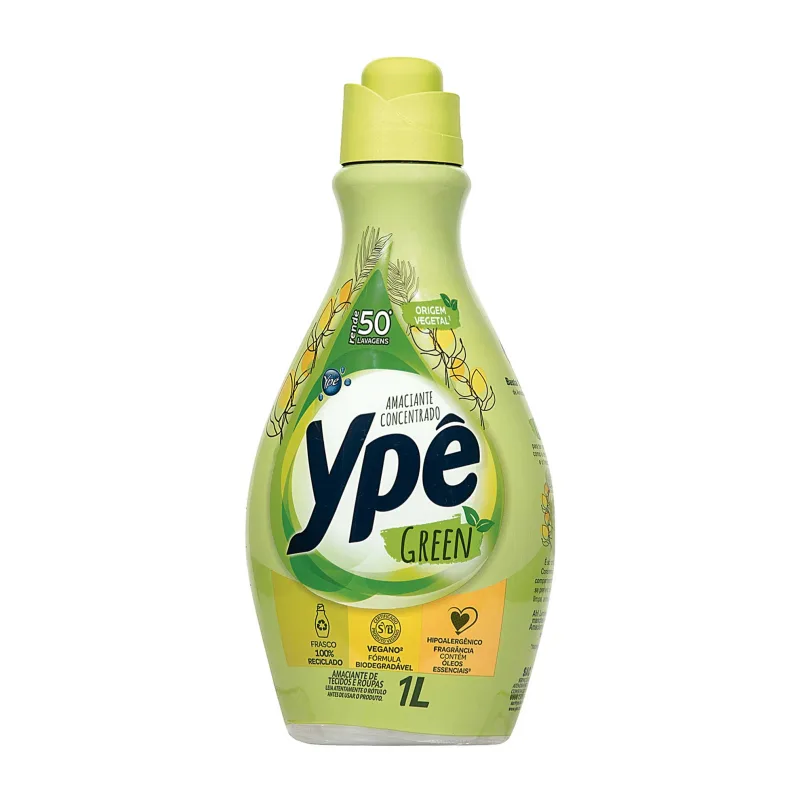 Amaciante Concentrado de Roupas Ypê Green 1 Litro - Ypê - Limpeza