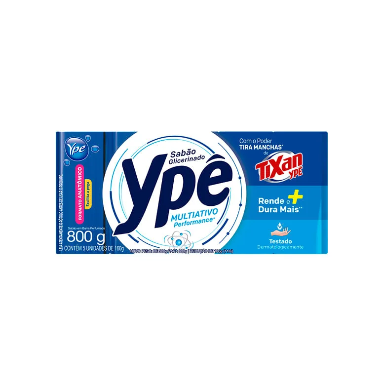 SABAO BAR YPE MULTIATIVO 800G - Ypê - Limpeza