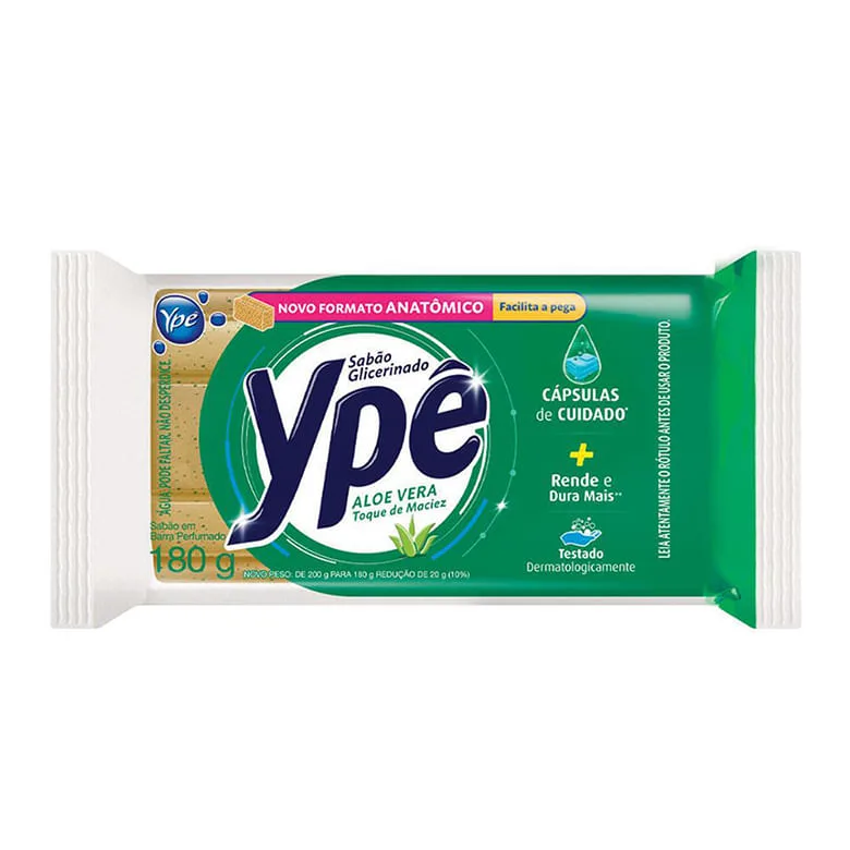 Sabão em Pedra Ypê Aloe Vera 160g - Ypê - Limpeza
