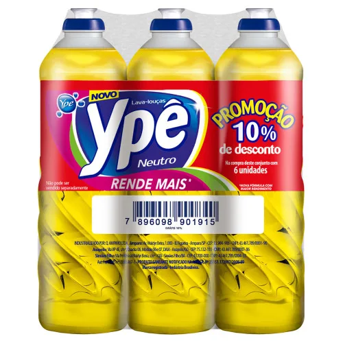 Detergente Líquido Ypê Clear - MUCAMBO - Limpeza