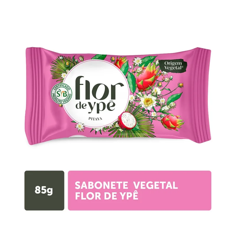 Sabonete Flor de Ypê Vegano Pitaya 85g - Flor De Ype - Higiene E Beleza