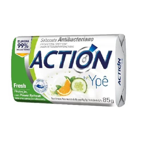 SABONETE ANTIBACTERIANO ACTION YPÊ FRESH 85G - YPÊ