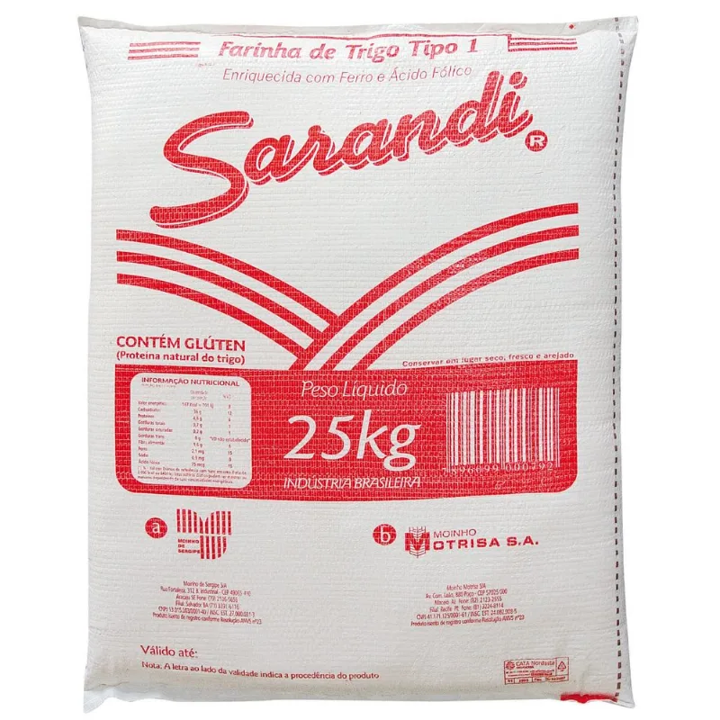 Farinha Trigo Sarandi Pacote 25kg