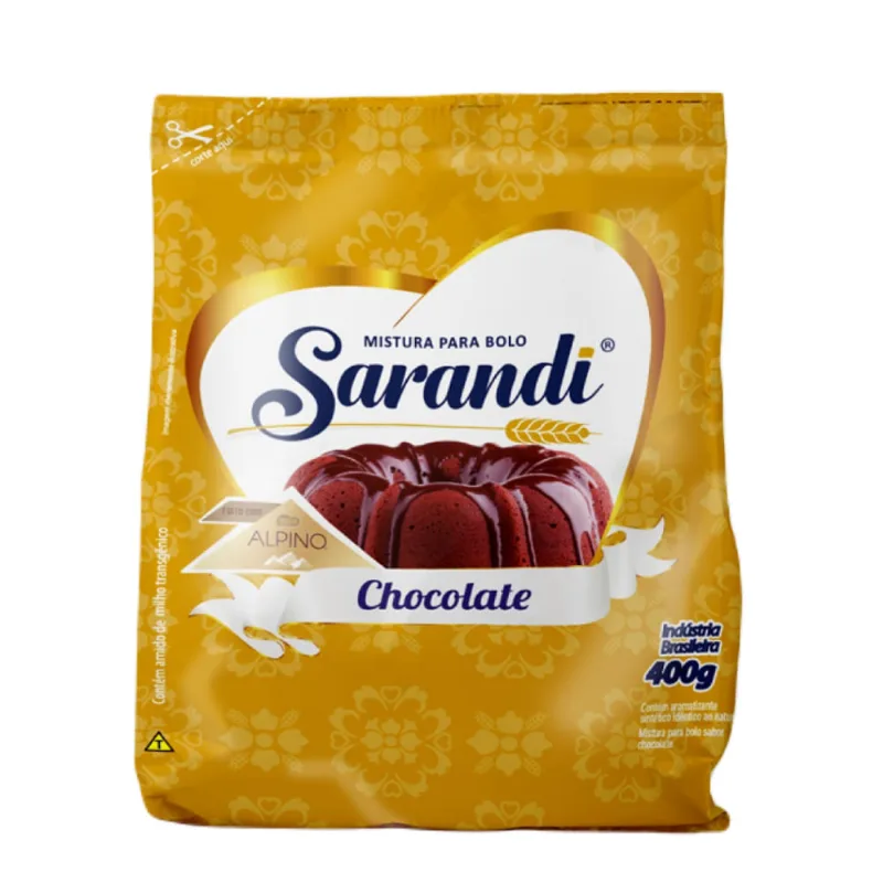 Mistura p/ Bolo Sarandi Nestlé Chocolate Alpino 400g