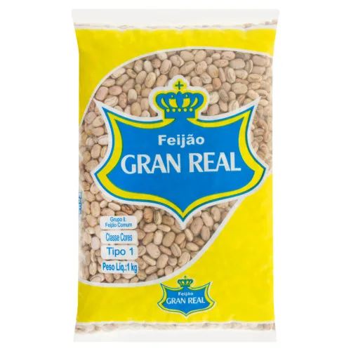 Feijão Carioca Tipo 1 Gran Real Pacote 1kg - GRAN REAL - Mercearia