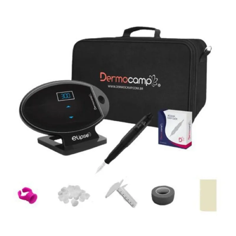 Kit Controle Elipse Preto E Dermografo Sharp 300 Pro Preto