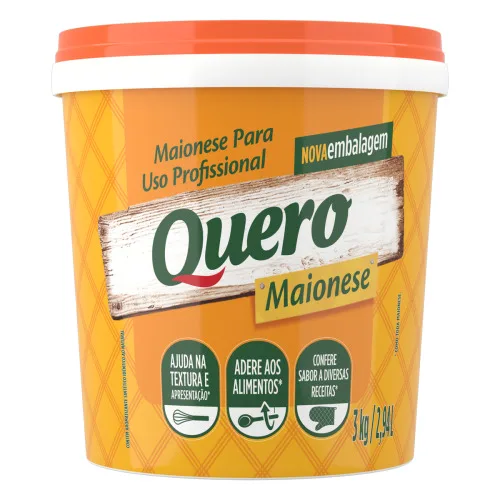 Maionese Quero 3 Kg Sachet - QUERO - Mercearia