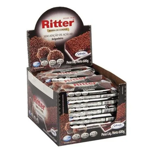 Barra Cereal Brigadeiro Ritter 24 Unidades Nat Geo - RITTER - Mercearia