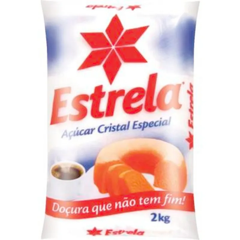 Açúcar Cristal Estrela 2kg