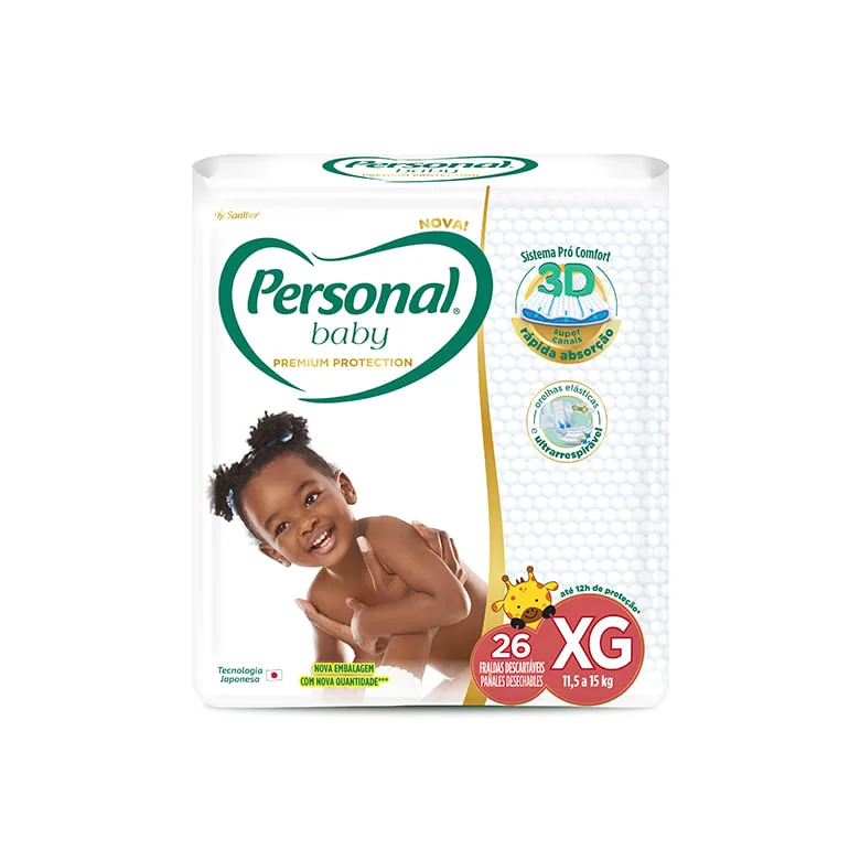 Fralda Personal Baby Premium XG com 26un - Personal