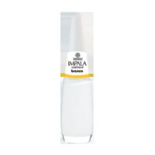 Esmalte Cremoso Branco 7.5ml Impala - IMPALA - Higiene E Beleza