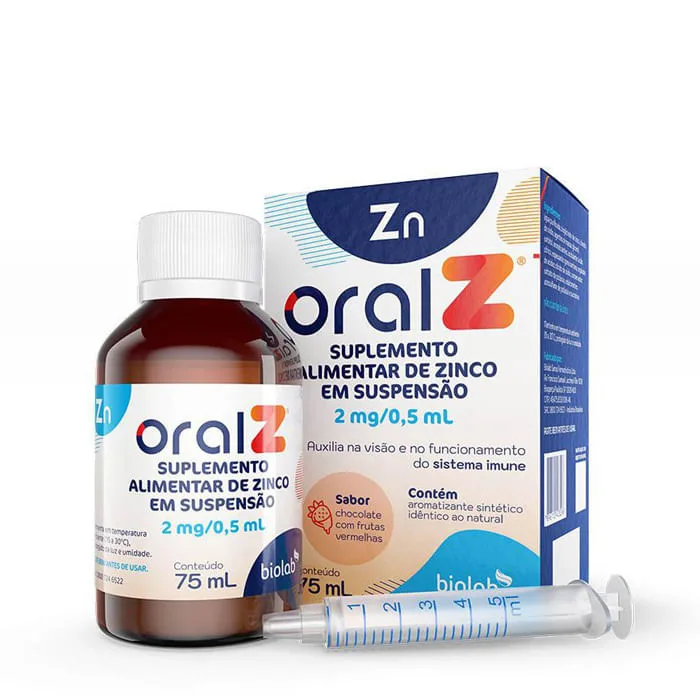 ORAL Z 4MG/ML SUS C/SABOR 75ML-DEMAIS PROD - Biolab - Complemento Alimentar