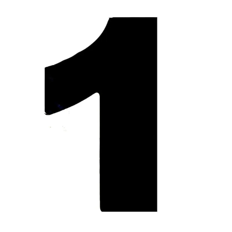 Número 1 Em Acm Preto 125mm - 600-1 - Numeral - OUTRAS - Instrumentos Musicais