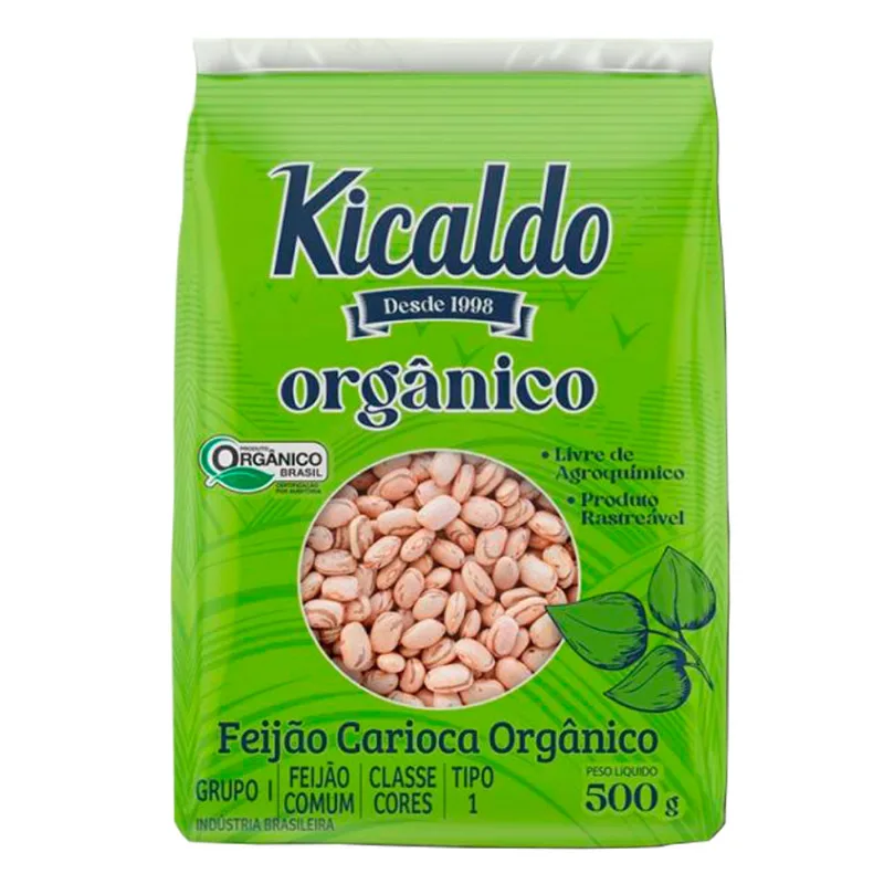 Feijão Carioca Orgânico Kicaldo 500g