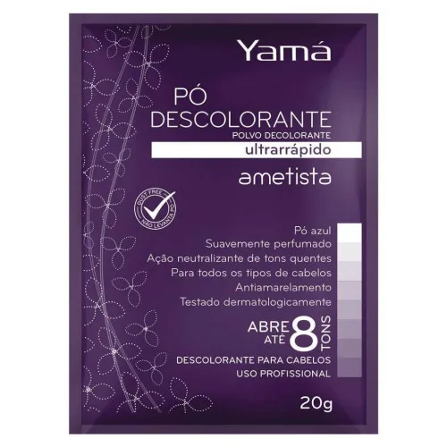 Descolorante Em Pó Yamá 20g Ametista Unit - YAMÁ - Higiene E Beleza