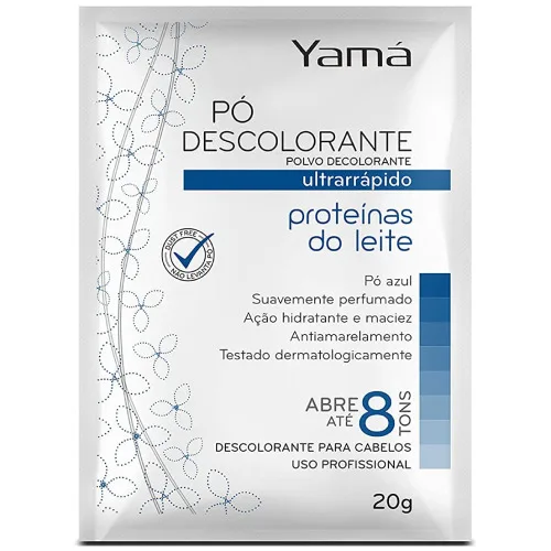 Po Descolorante Yama Proteina Do Leite 20gr - YAMÁ - Higiene E Beleza