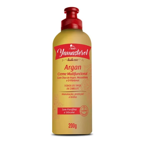 Creme Para Pentear Yamasterol 200g Argan Unit - YAMASTEROL - Higiene E Beleza