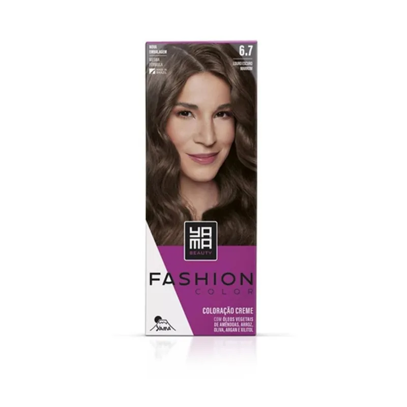 Kit Coloração Yama Fashion 6.7 Louro Escuro Marrom (MP)