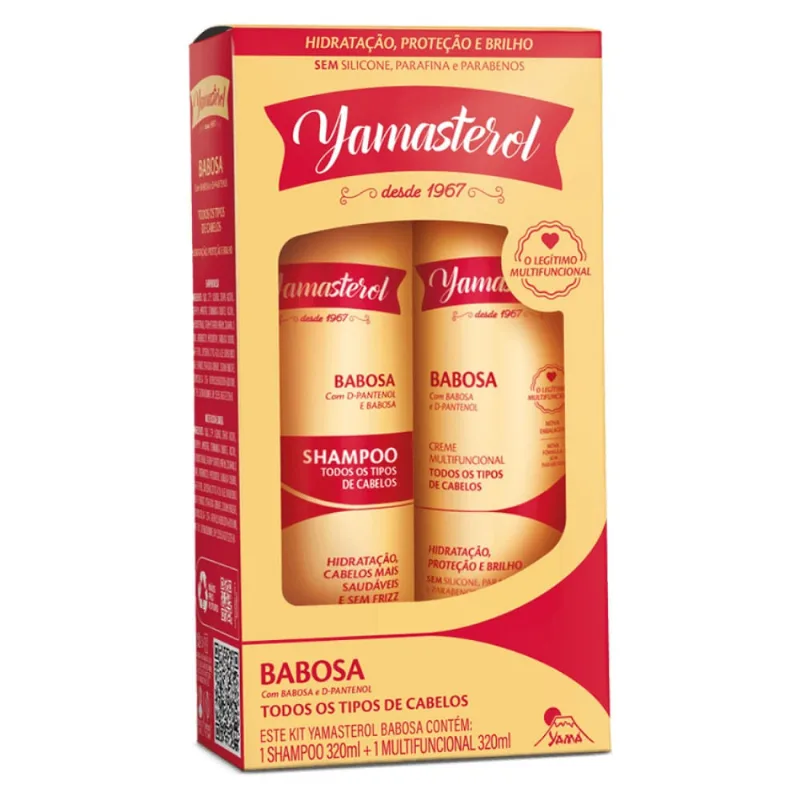 Kit Yamasterol Babosa Shampoo + Creme Multifuncional 320ml
