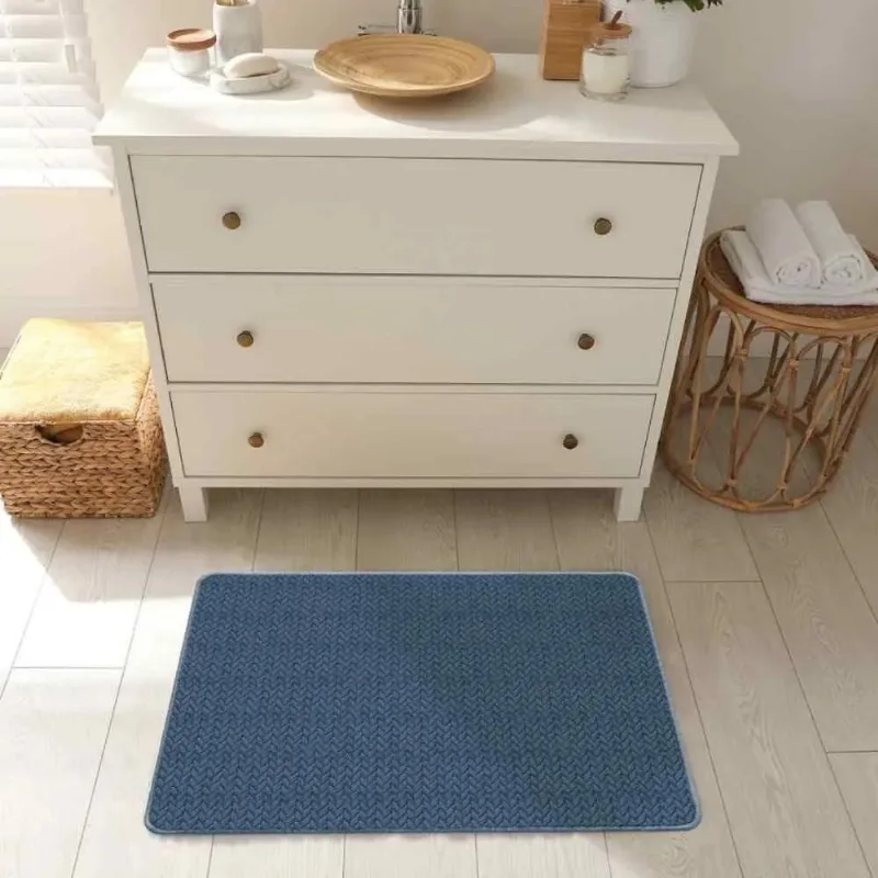 Tapete Cristal 40 X 60 Azul/unico