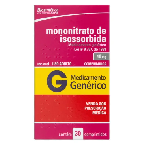 Mononitrato De Isossorbida 40 Mg 30 Comprimidos Biosintética Genérico - FAUCHON TEA PARIS - FAUCHON TEA PARIS - STAG TERRINE - 3 X 140GR JAR - Farmácia