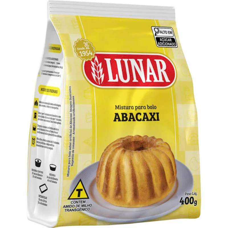 Mistura para Bolo Lunar Abacaxi 450g