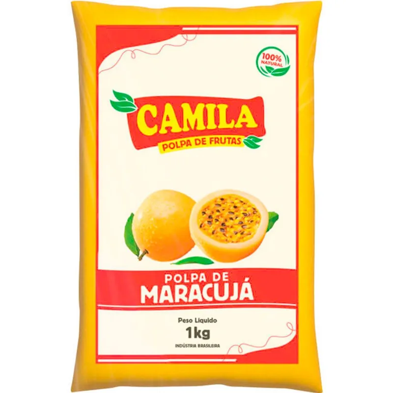 Polpa Camila Congelada Maracujá 1kg