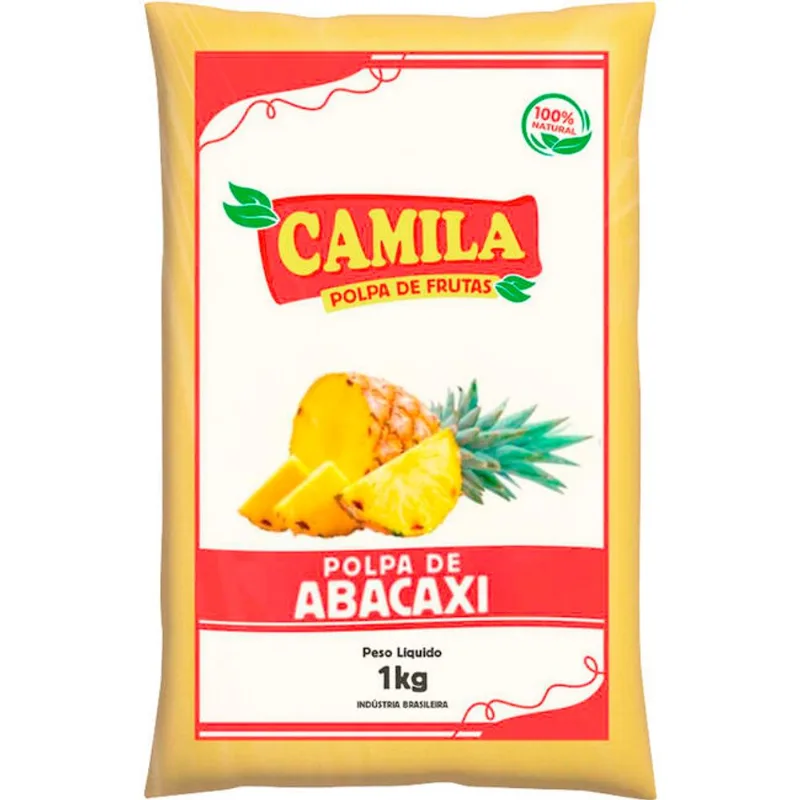 Polpa Camila Congelada Abacaxi 1kg
