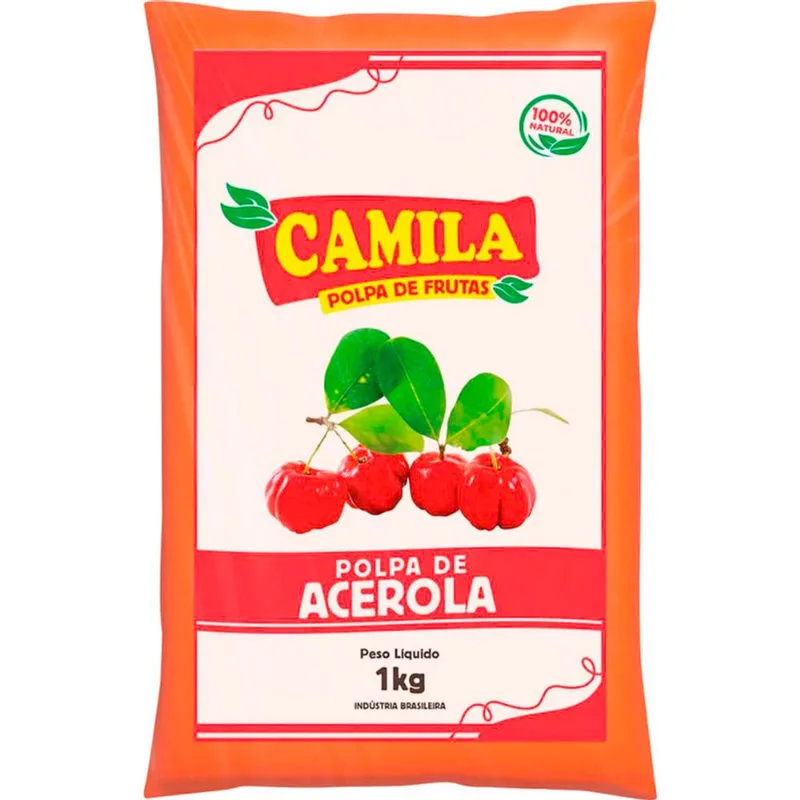 Polpa Camila Congelada Acerola 1kg