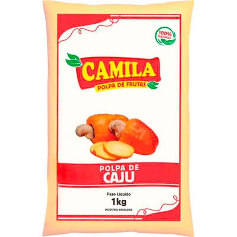 Polpa Camila Congelada Caju 1kg
