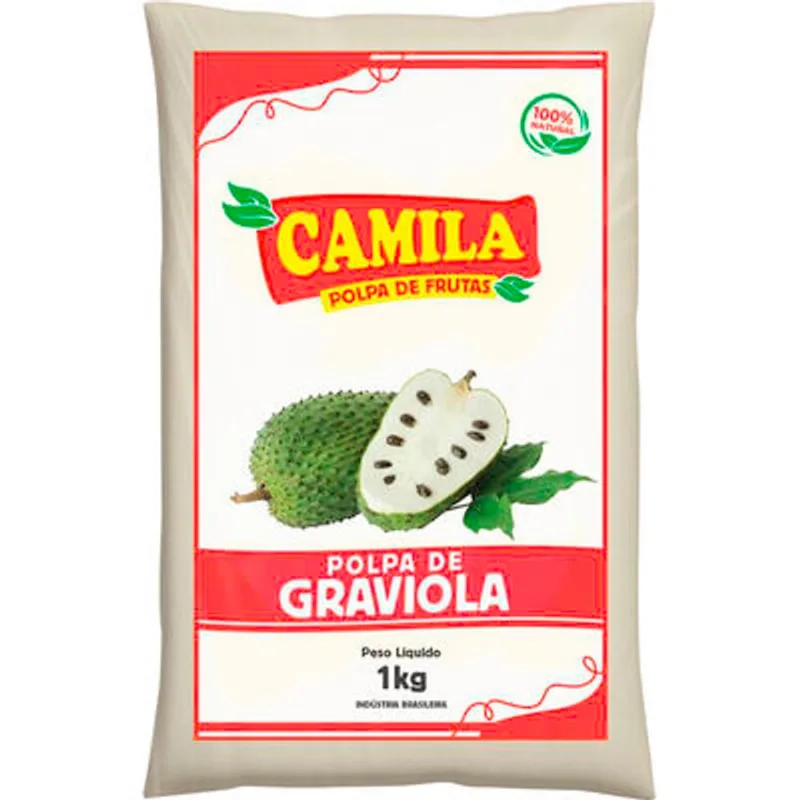 Polpa Camila Congelada Graviola 1kg