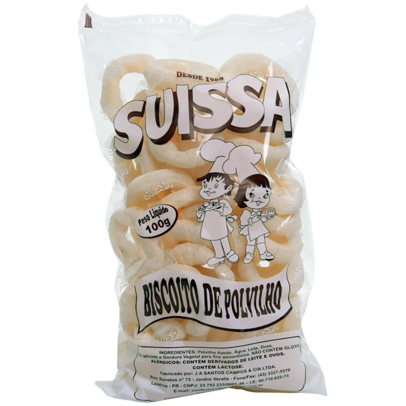 Biscoito de Polvilho Suissa 100g - Suissa - Mercearia E Alimentos