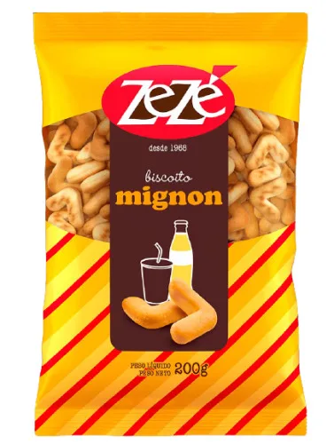 BISCOITO ZEZE 200G MIGNON - Zezé - Mercearia