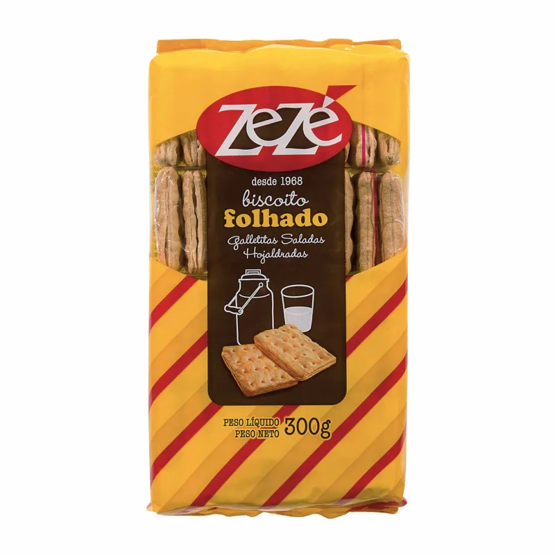 Biscoito Folhado Salgado - Zezé - Mercearia