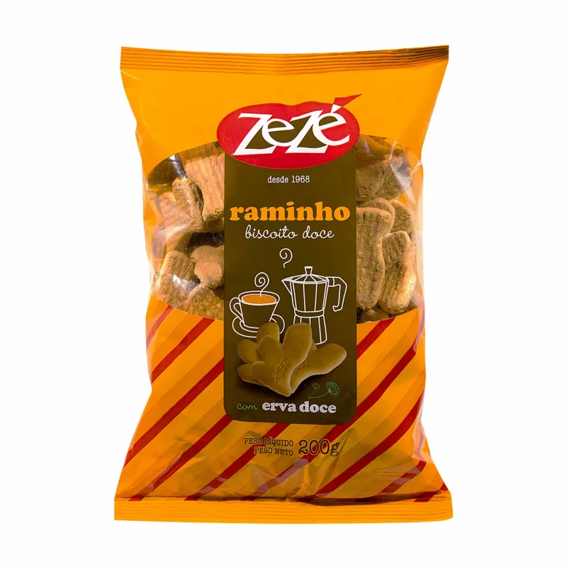 ZEZE BISCOITO RAMINHO ERVA DOCE 200G - Zezé - Mercearia