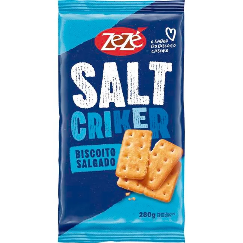 Biscoito Zezé Salt Criker 280g
