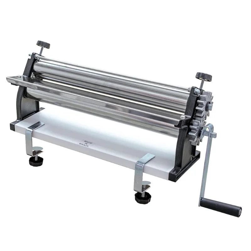 Cilindro Manual De Massa Grande Cromado Pizza Pastel Mega Doro 45cm Malta