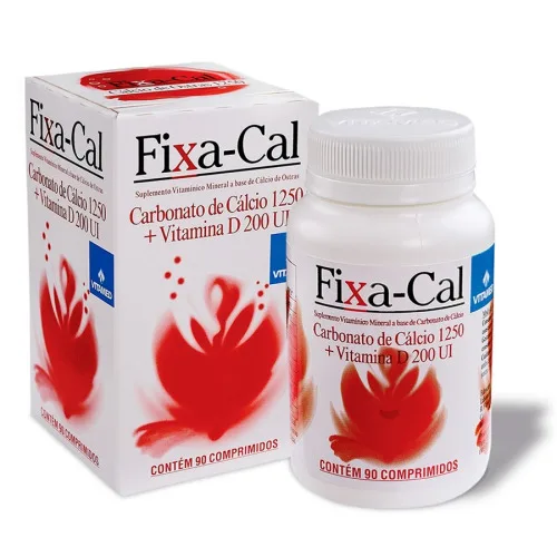 Fixa Cal 1250mg C/90 Comp - VITAMED - Farmácia