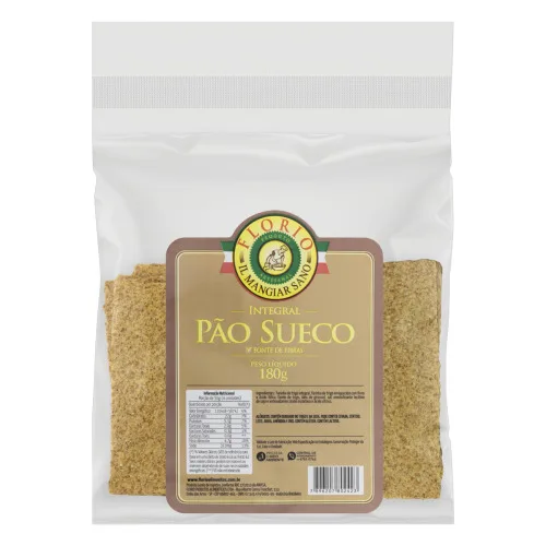 Pão Sueco Integral Florio 180g - FLORIO - Mercearia