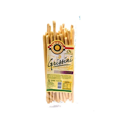Grissini Salgado Alho Florio Pacote 120g - FLORIO - Mercearia