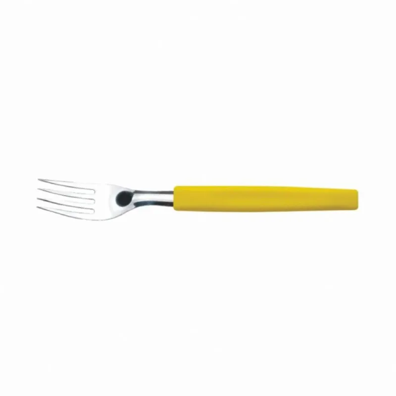 UD GARFO DE MESA SIMONAGGIO AMARELA UNIDADE. - SIMONAGGIO - Cutelaria