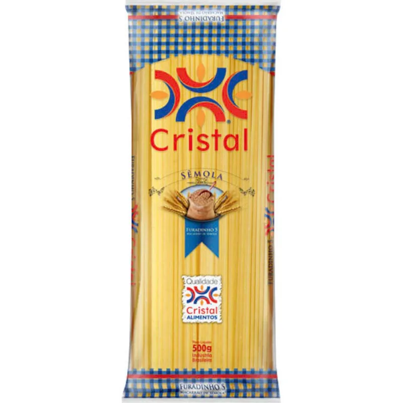 Macarrão de Sêmola Cristal Furadinho 500g