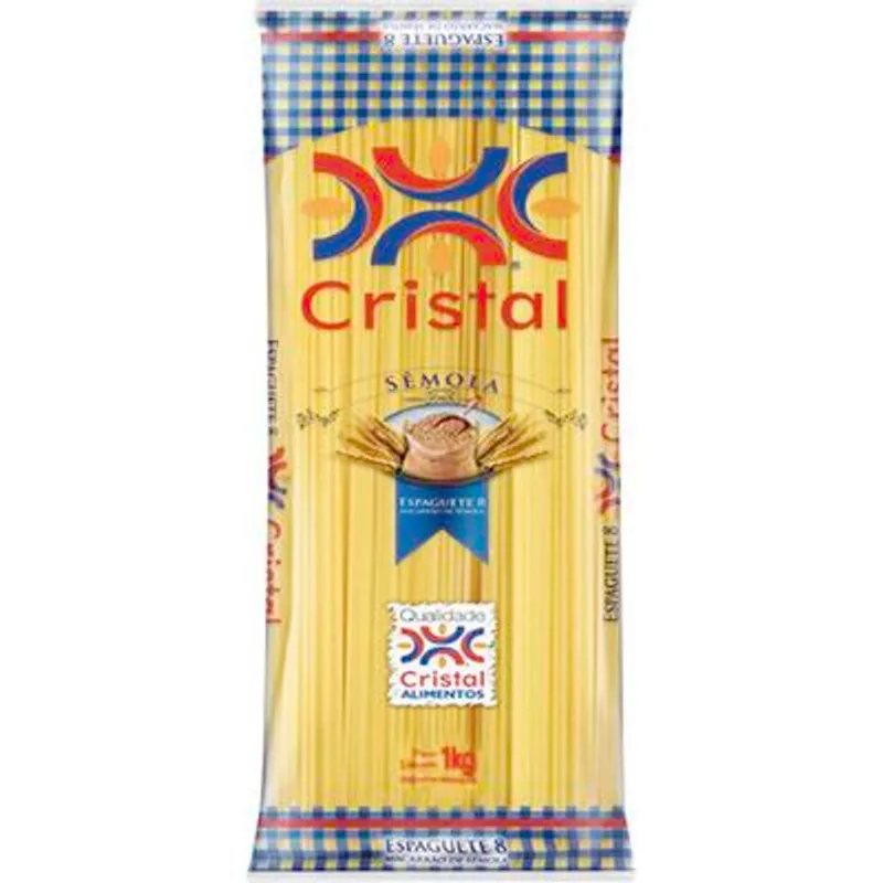 Macarrão de Sêmola Cristal Espaguete 1kg