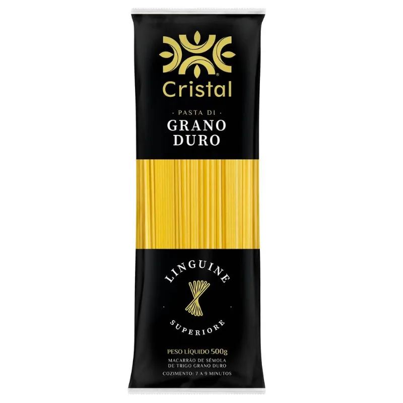 Macarrao Sêmola Linguine Cristal Grano Duro 500g