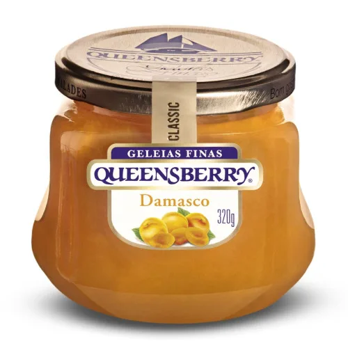 Geleia Damasco Queensberry Classic Vidro 320g - QUEENSBERRY - Mercearia