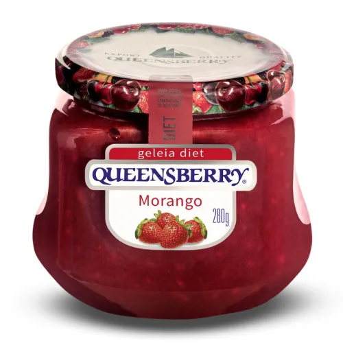 Geleia Morango Diet Queensberry Vidro 280g - GUEENSBERRY - Mercearia