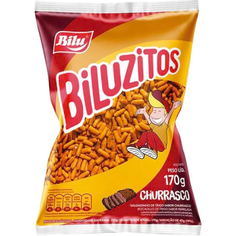 Salgadinho Bilu Biluzitos Churrasco 170g