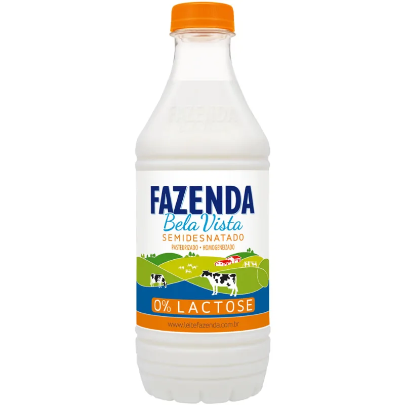 Leite Pasteurizado Sem Lactose Fazenda Bela Vista 1L