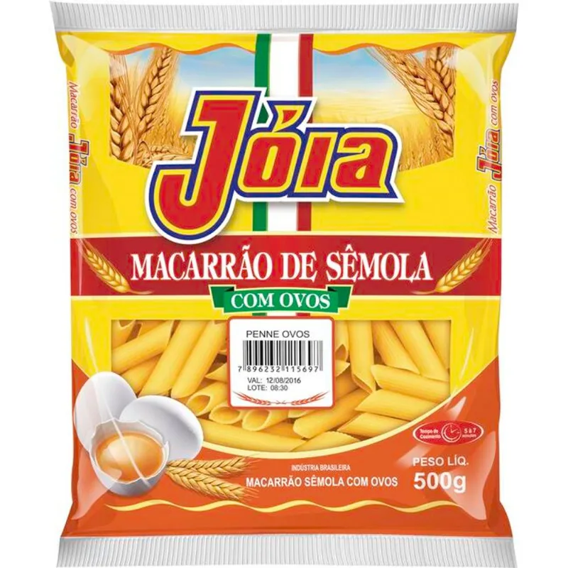 Macarrão com Ovos Jóia Penne 500g